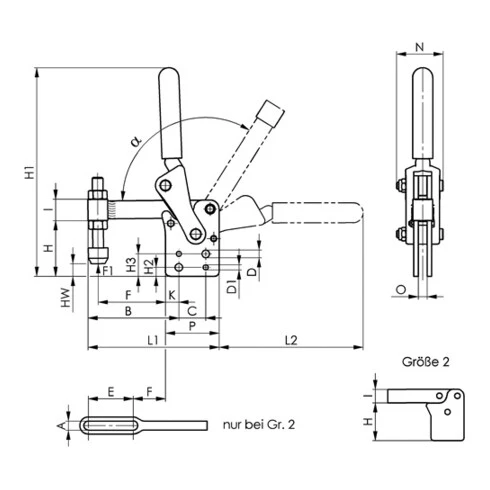 AMF Pince Verticale, Pied Vertical – Image 3