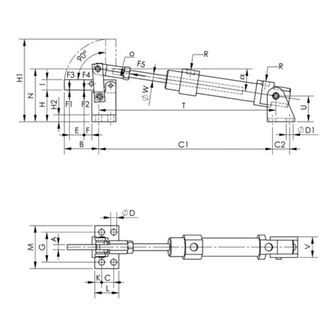 AMF Pince Pneumatique No.6825CE Taille 1 Lourde – Image 3