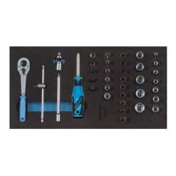 Assortiment De Clés à Douille Gedore 1/4'' Dans Le Module Check-Tool 37 Pièces