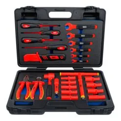 BGS Technic Caisse à Outils Pour Clés à Douilles VDE 26 Pièces BGS