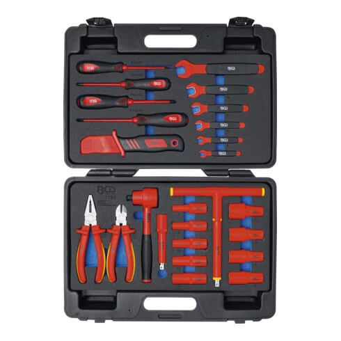 BGS Technic Caisse à Outils Pour Clés à Douilles VDE 26 Pièces BGS – Image 2