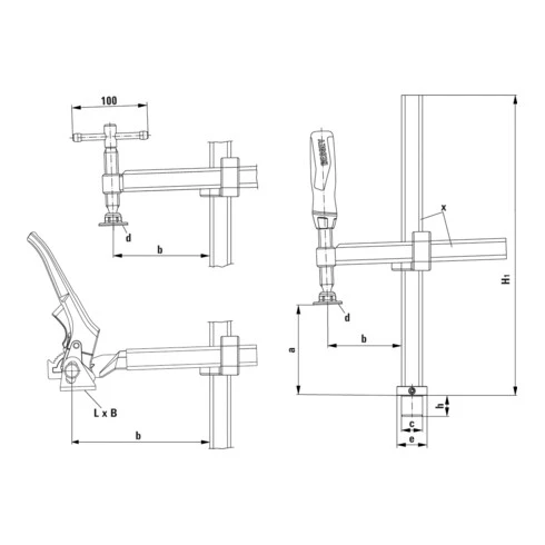 Élément De Serrage à Longueur De Travail Variable TWV Bessey – Image 2