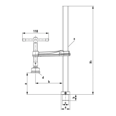 Élément De Serrage Avec Plaque De Pression Spéciale TWM28 Bessey – Image 2