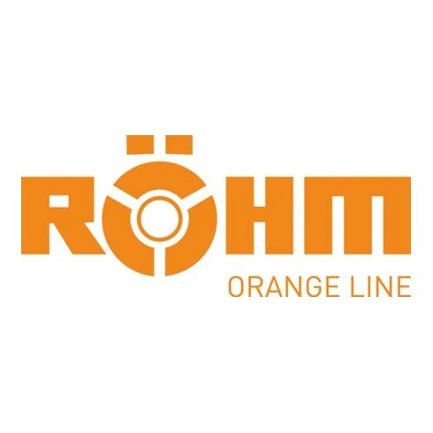 RÖHM Étau De Machine RB L.mors 113mm 30 KN Hauteur De Mors 31,6mm Orange Line – Image 2