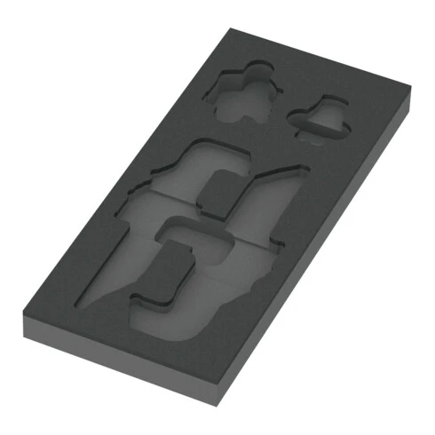 Garniture En Mousse Wera 9840 Pour Coffret De Clés Mâles Coudées, Set 1, Sans Outil, 172 X 30 X 392 Mm