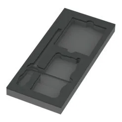 Garniture En Mousse Wera 9850 Pour Kit Kraftform Kompakt Et Tool-Check PLUS 1, Sans Outil, 172 X 30 X 392 Mm