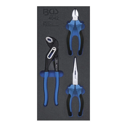 BGS Technic Insert De Servante D'atelier 1/3 : Jeu De Pinces 3 Pièces BGS