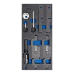 BGS Technic Insert De Servante D'atelier 1/3: Outils De Calage Du Moteur Pour Porsche Panamera, Cayenne V8 8 Pièces BGS