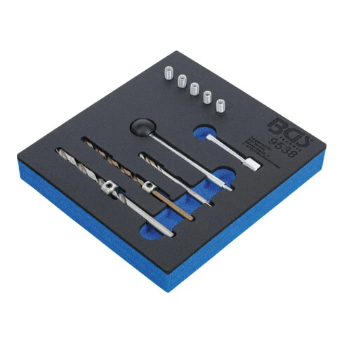 BGS Technic Insert De Servante D'atelier 1/6: Kit De Réparation De Filetages Pour Vis De Fixation D’injecteur 10 Pièces Kraftmann – Image 2