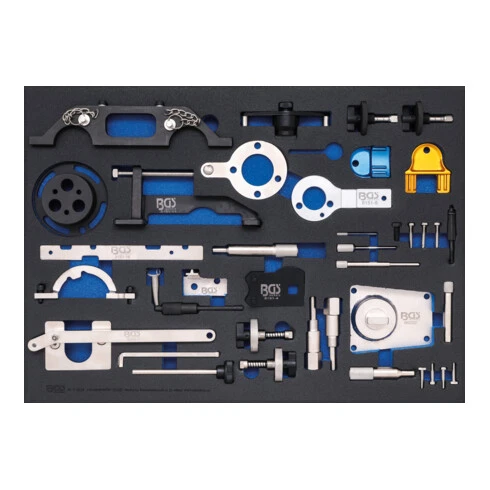 BGS Technic Insert De Servante D’atelier 3/3 : Coffret De Calage Pour Opel, Chevrolet, Saab, Fiat, Lancia, Suzuki, Ford BGS