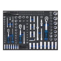 BGS Technic Insert De Servante D'atelier 3/3 : Jeu De Clés à Douilles 192 Pièces Kraftmann