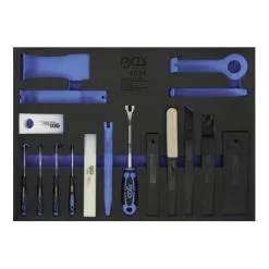 BGS Technic Insert De Servante D'atelier 3/3 : Jeu De Crochets, De Coins De Montage Et De Crochets 17 Pièces Kraftmann