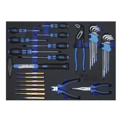 BGS Technic Insert De Servante D'atelier 3/3 : Jeu De Marteaux, De Pinces, De Tournevis 36 Pièces BGS