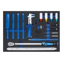 BGS Technic Insert De Servante D'atelier 3/3 : Outils Spéciaux Pour Le Service Des Pneus 18 Pièces Kraftmann