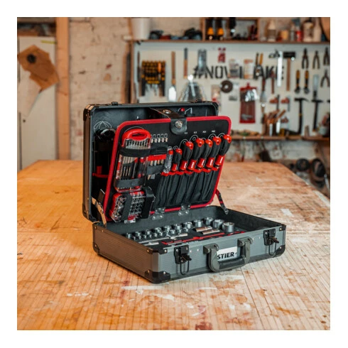 Jeu De 144 outils Universels STIER Dans Une Valise En Aluminium – Image 3