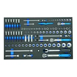 Jeu De Clés à Douille Gedore 1/4''-3/8''-1/2'' Dans Le Module Check-Tool, 91 Pcs