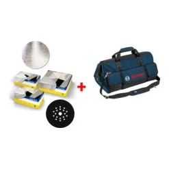 Jeu De Cloisons Sèches Bosch, Disque Abrasif Sia 7500 + Disque Intermédiaire + Malette De Bricolage 153 Pièces