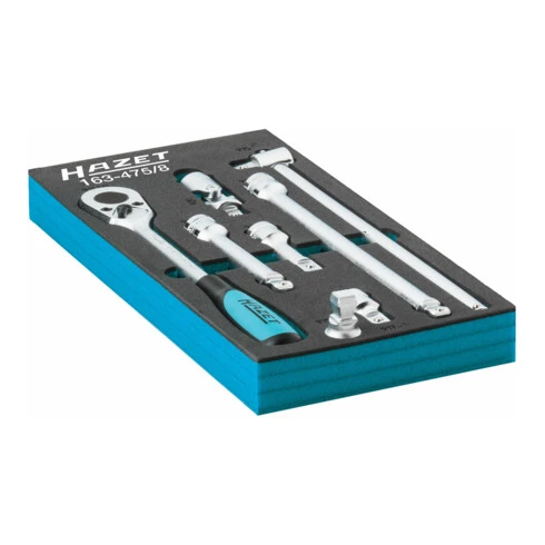 Jeu D'outils D'entraînement, Carré Femelle (Robertson) 12,5 = 1/2″, 8 Pièces 163-475/8 ∙ Carré Massif 12,5 Mm (1/2 Pouce) ∙ Nombre D'outils : 8 HAZET – Image 2