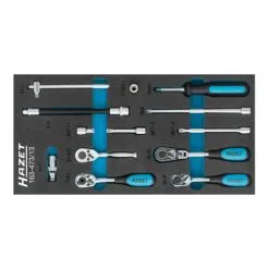 Jeu D'outils D'entraînement, Carré Femelle (Robertson) 6,3 = 1/4″, 13 Pièces 163-473/13 ∙ Carré Massif 6,3 Mm (1/4 Pouce) ∙ Nombre D'outils : 13 HAZET