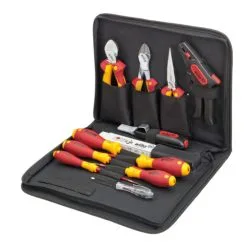 Jeu D'outils Pour électricien Wiha Mélangé, 12 Pièces Dans Une Trousse (36389)