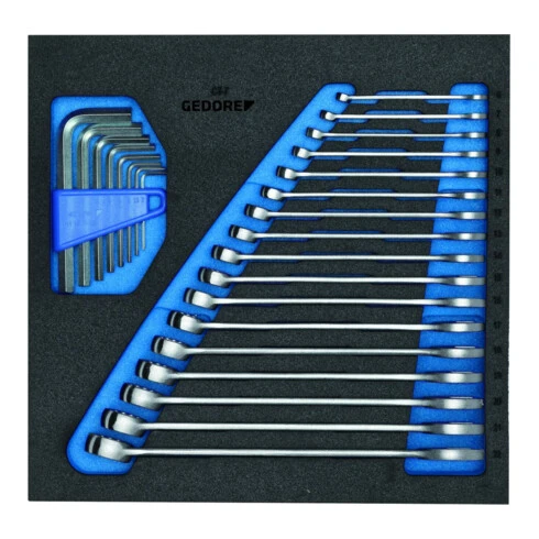 GEDORE Module à Outils 1500 CT2-7 L.315xP.310mm 25 Pces Plastique ABS P. Servante Gedor