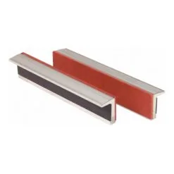 Ks Tools Mordaches En Aluminium Aimantées Pour étaux Avec Un Côté Avec Caoutchouc, 160 Mm