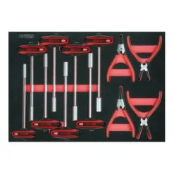 Pince De Sécurité KS Tools Et Jeu De Poignées En T, 12 Pièces, Insert Système 1/1