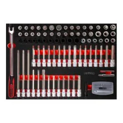 SCS 1/2" Module De Douilles, 111 Pcs, Modules Système 1/1 KS Tools