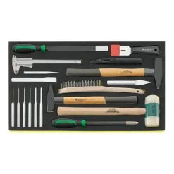 Stahlwille TCS 102-108/10956/10960/18 Marteaux, Burins Etc. En Plateau TCS 13-teilig, 3653 G