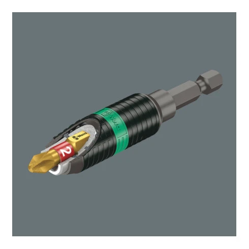 WERA Tige Avec Aimant / Raccord Rapide BiTorsion 6,3 – Image 3